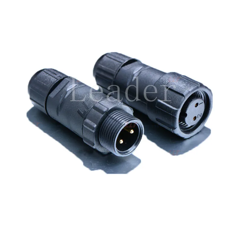 M14 -2 Pin 250V 15A outdoor cable waterproof connector