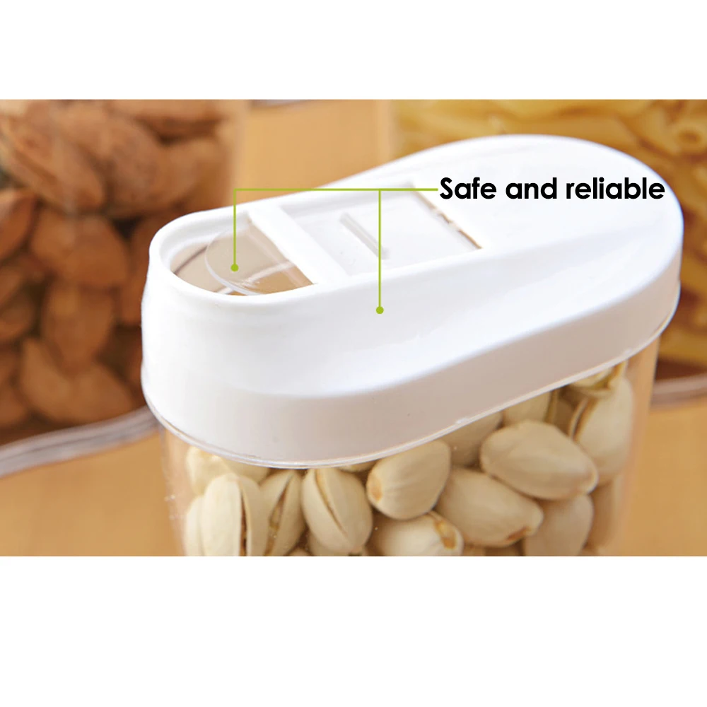 5 шт. коробка для хранения еды прозрачный контейнер набор с Pour кухонные крышки еда герметичные закуски сухофрукты зерна бак для хранения зерновых коробок