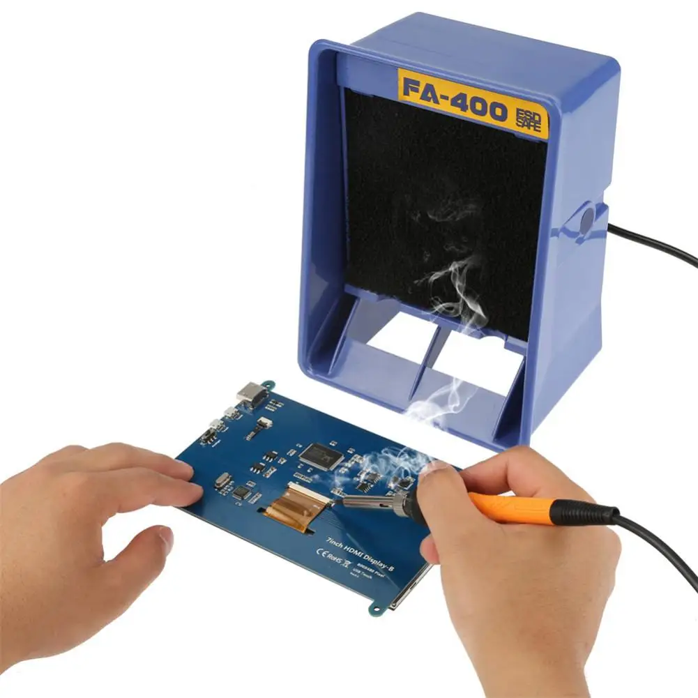 Aparelho de Fumar Absorvedor de Fumaça de Escape Eficientemente o Dimensionamento Solda Anti-estático Não-horizontal Fa-400 - Image 3