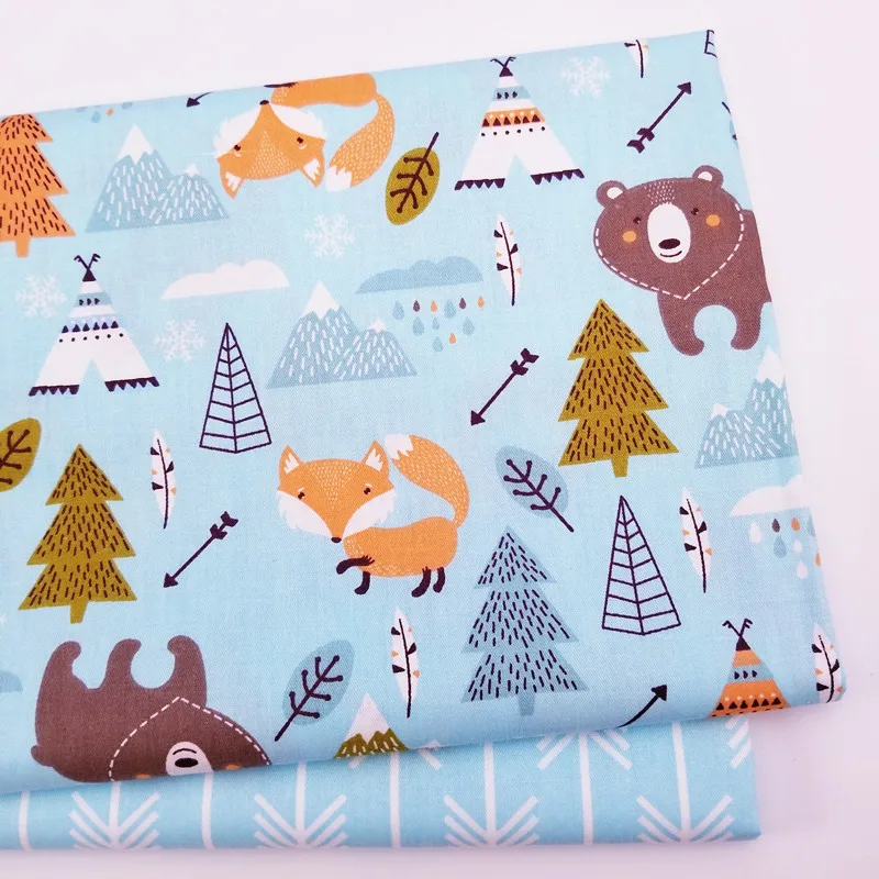 

Kids 100% cotton Twill Fabric Cotton Bed Sheet Cloth for DIY Sewing Quilting Fat Quarters Material For Baby&Child