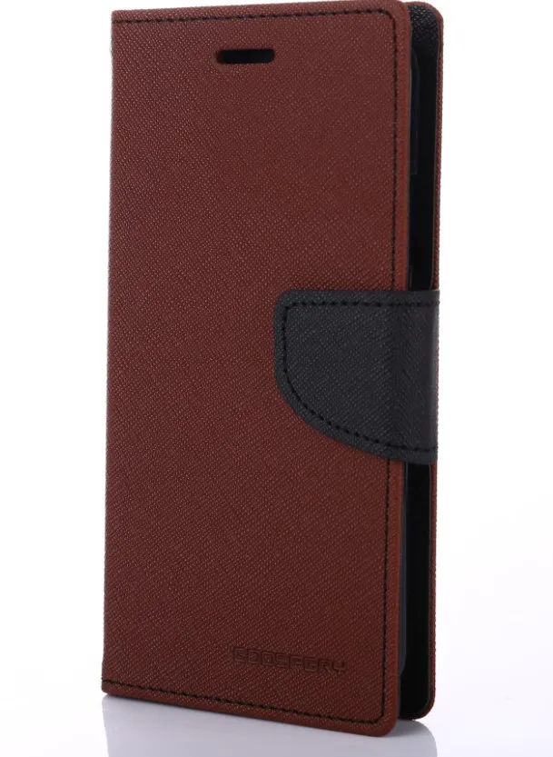Меркурий Goospery цветной необычный дневник откидной Чехол-кошелек для samsung Galaxy A7 J3 J5 J7 J3 PRO - Цвет: brown navy