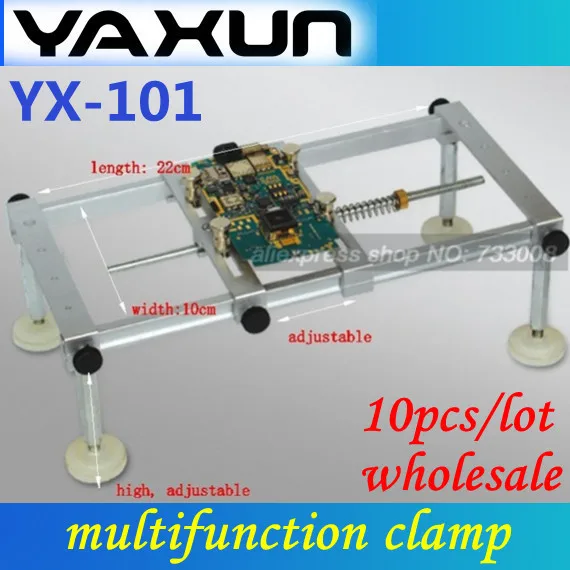 10pcs/lot Free shipping YAXUN YX101 multifunction clamp for hold PCB universal Stand Supportor | Обустройство дома