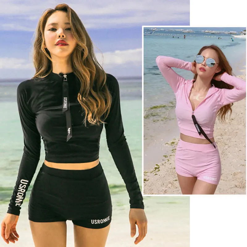 المرأة 2 قطعة مجموعة طفح الحرس نصف الرمز البريدي متابعة طويلة الأكمام قميص + شورت 2 قطعة مجموعة Rashguards الشمس ملابس السباحة تصفح السباحة الدعاوى المرأة 2 قطعة مجموعة طفح الحرس نصف الرمز البريدي متابعة طويلة الأكمام قميص + شورت 2 قطعة مجموعة Rashguards الشمس ملابس السباحة تصفح السباحة الدعاوى