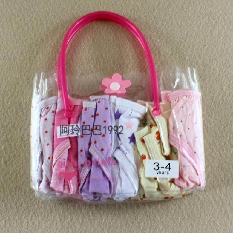 NEW Beautiful Gift Pack Girls Elsa Anna Cartoon Briefs Top Quality Kids Snow Cotton Underwear Mixed Colors Cute Panties 6Pcs/lot