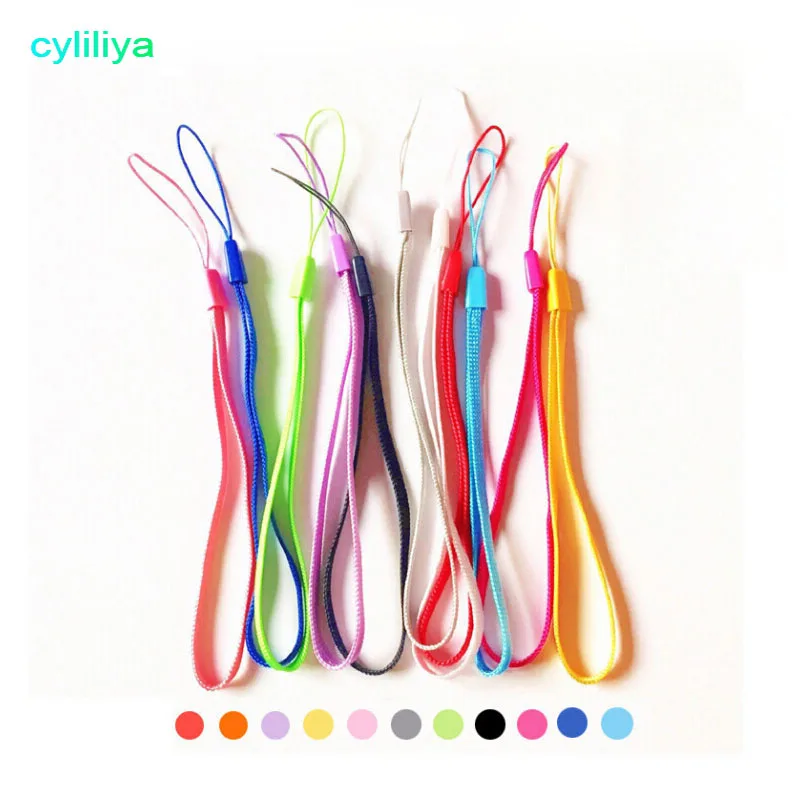 Wholesale Hot 100pcs/lot Nylon Wrist Hand Cell Phone Mobile Chain
