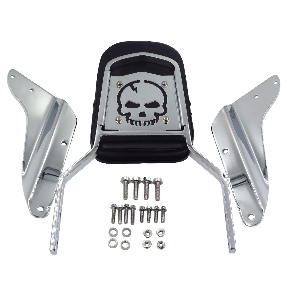 

motorcycle parts Skull Backrest Sissy Bar Pad for Magna 750 VF750 250 VF250