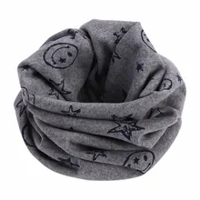 Children Kids Scarf Scarves Warm Loops Neckerchief Smile Face Stars For Winter SSA-19ING