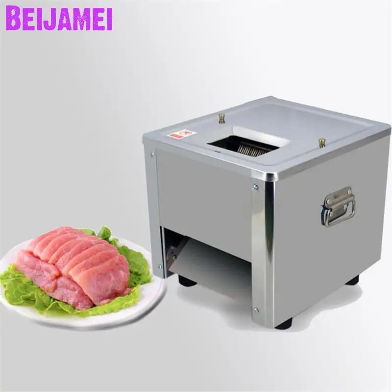 

BEIJAMEI Commercial Home Meat Slice Cutter Shredding Cutting Machine Electric Manual Meat Slicer Machine Price