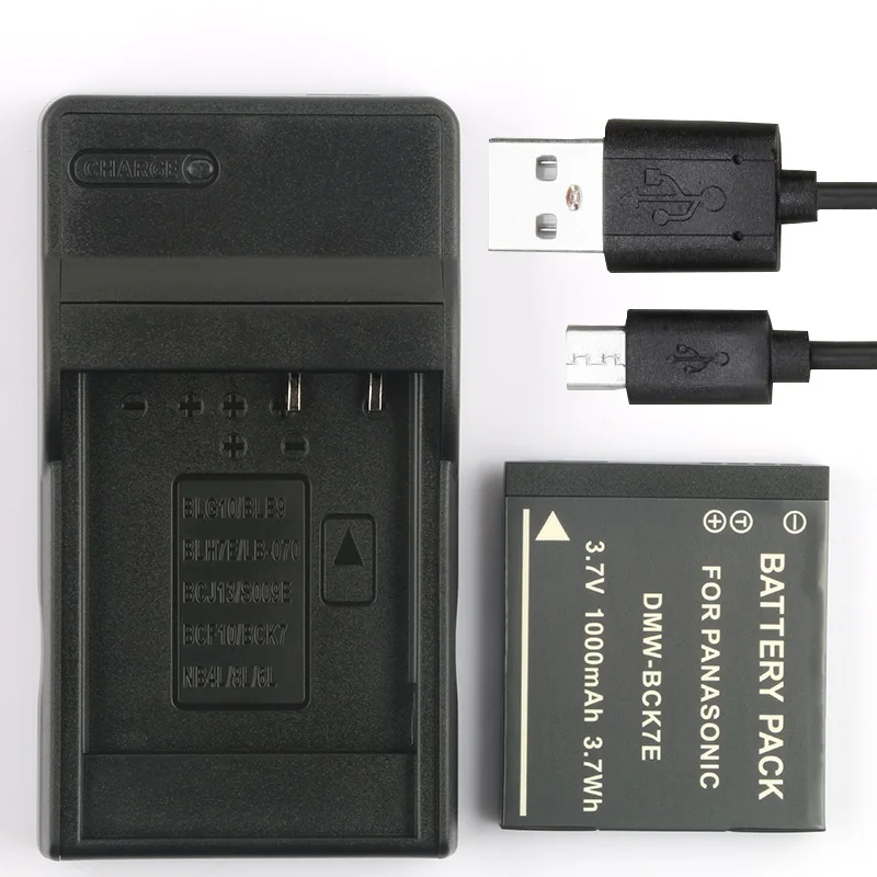 

LANFULANG Battery + Charger DMW-BCK7, NCA-YN101G for Panasonic Lumix Cameras DMC-FS40 DMC-S1 DMC-FS41 DMC-FS18 DMC-FX78