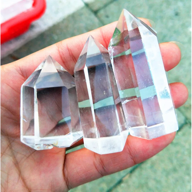 Drop shipping!!!!! 3 natural transparent quartz crystal wands healing, wholesale Christmas gifts
