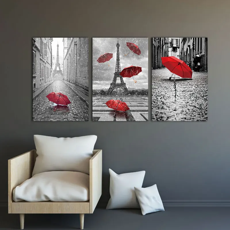 Wall art decoration set of 3 pieces PVC//Canvas White orchids Size S//M//L