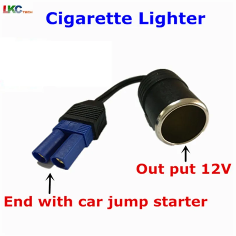

100pcs/lot DHL Free EC-5 Wire Cigarette Lighter Socket Adaptor for 12v car jump starter Power Source