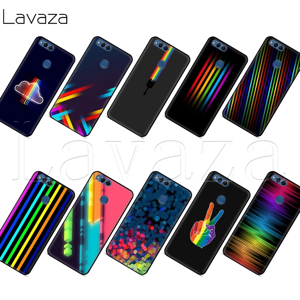 

Lavaza Rainbow Shining Case for Honor Mate 10 20 6a 7a 7c 7x 8 8C 8x 9 Lite Pro Y6 2018 Prime