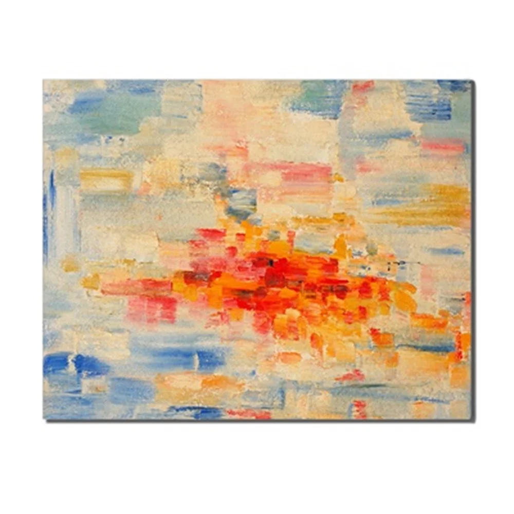

No Frame Abstract Color Artworks Simple Scene Canvas Wall Oil Painting Poster Unique Gift Printed For Living Room Kid Room Decor
