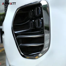 ABS Chrome передние противотуманные свет лампы Крышка отделка головы Foglight рамка 2 шт. стайлинга автомобилей аксессуары для KIA KX5 Sportage 2016 2017