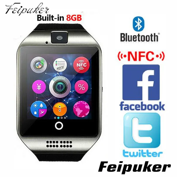 

2016 New Bluetooth Smart Watch Waterproof apro Smartwatch Support NFC SIM Card 1.3M Camera For Iphone For Samsung Android Phone