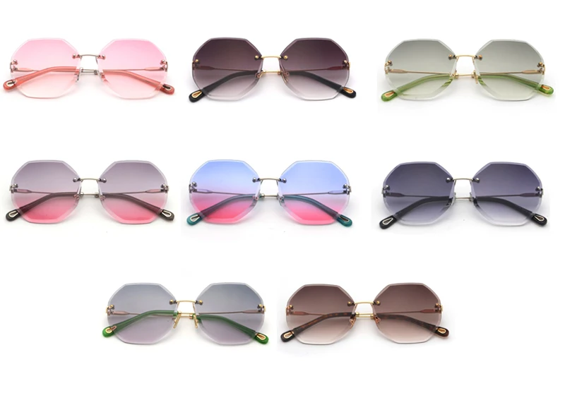 Octagon Sunglasses Women Fashion detaail (2)