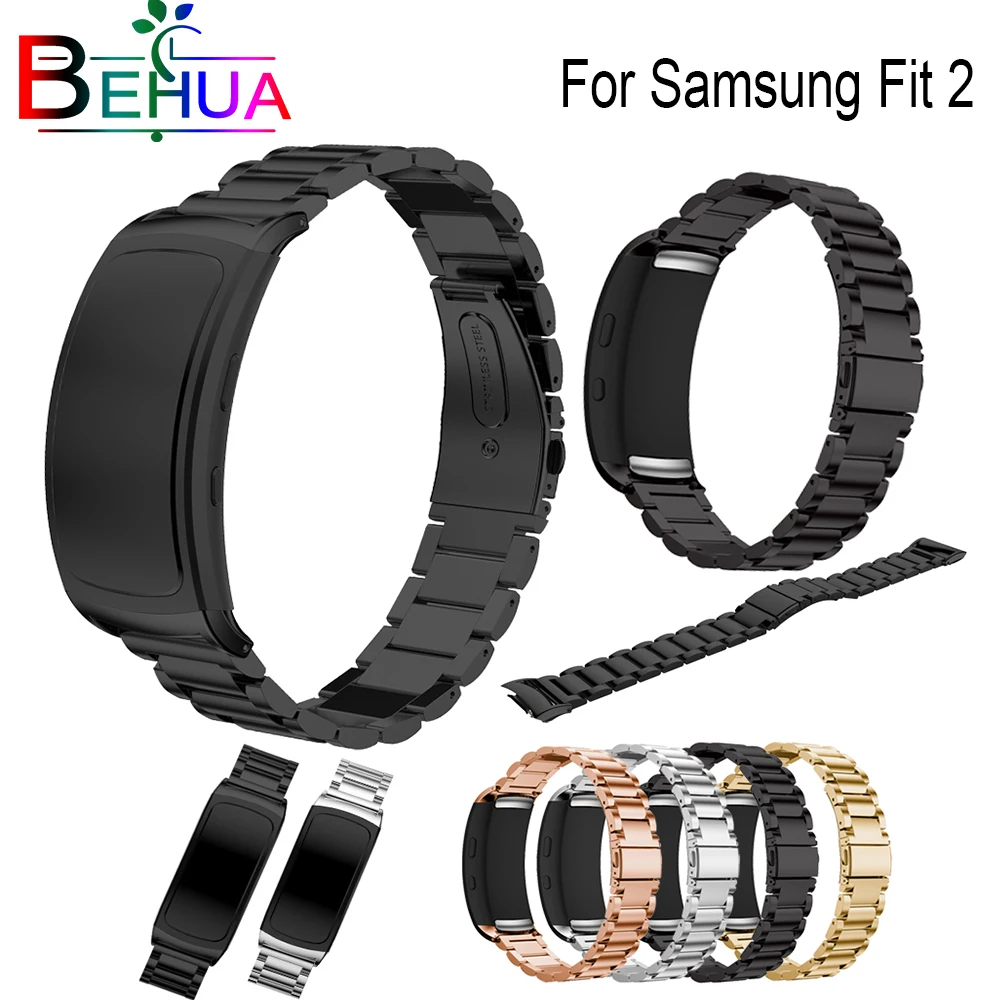 Для samsung Fit 2 Smart Смарт-часы из нержавеющей стали браслет сменный ремешок для samsung Fit 2 часы аксессуары