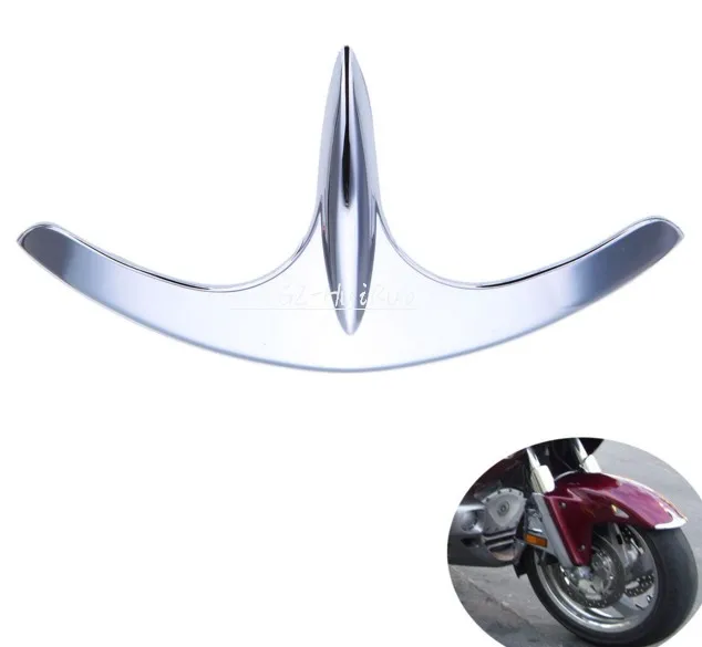 

Motorcycle Goldwing Chrome Fairing Front Fender Tip Fit Honda GL1800 2001-2011