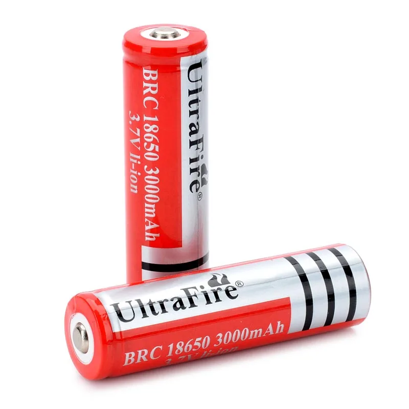 (2pcs/ lot) UltraFire BRC 18650 Batteries Li ion Rechargeable Batteries