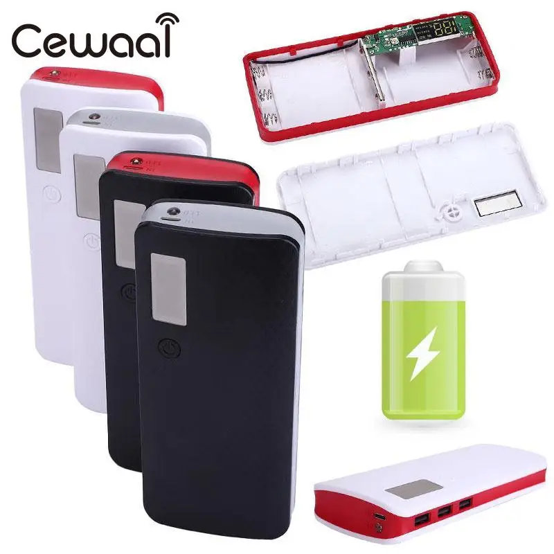 Cewaal 1 шт. 5x18650 сделай сам зарядное устройство для аккумулятора коробка чехол