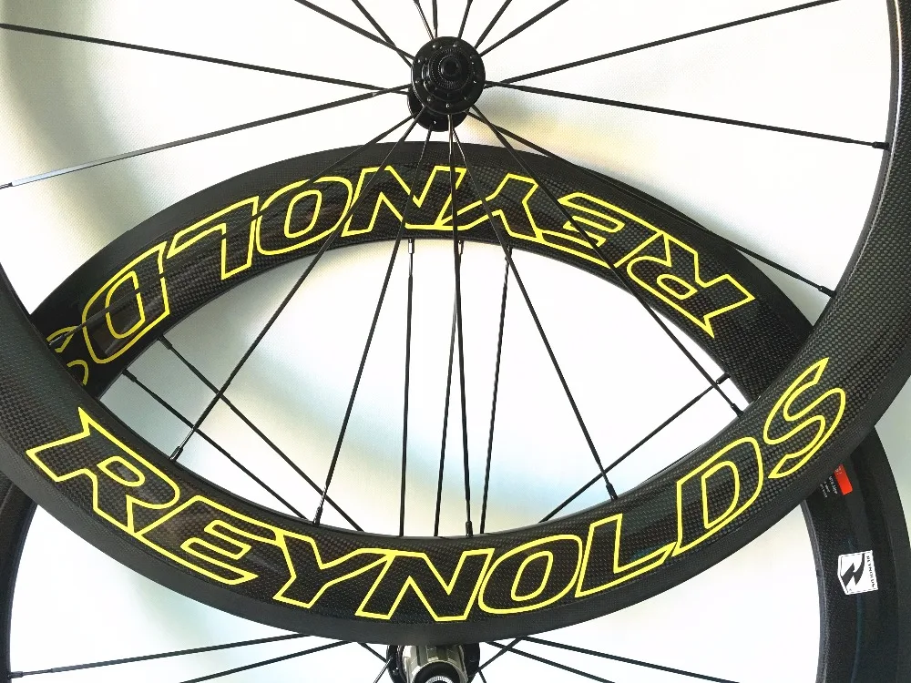 

700C 60mm Clincher Tubular Road Bike Carbon Wheels 23mm Width t1000 carbon Bicycle Wheelset 18 color available