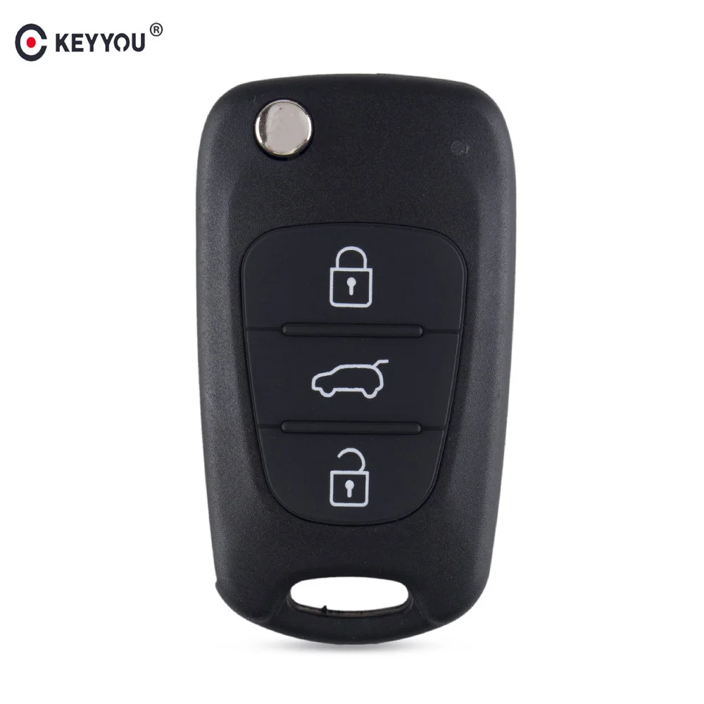 KEYYOU для Kia K2 K5 Sorento Sportage 2007 3 кнопки Складной флип чехол дистанционного ключа от