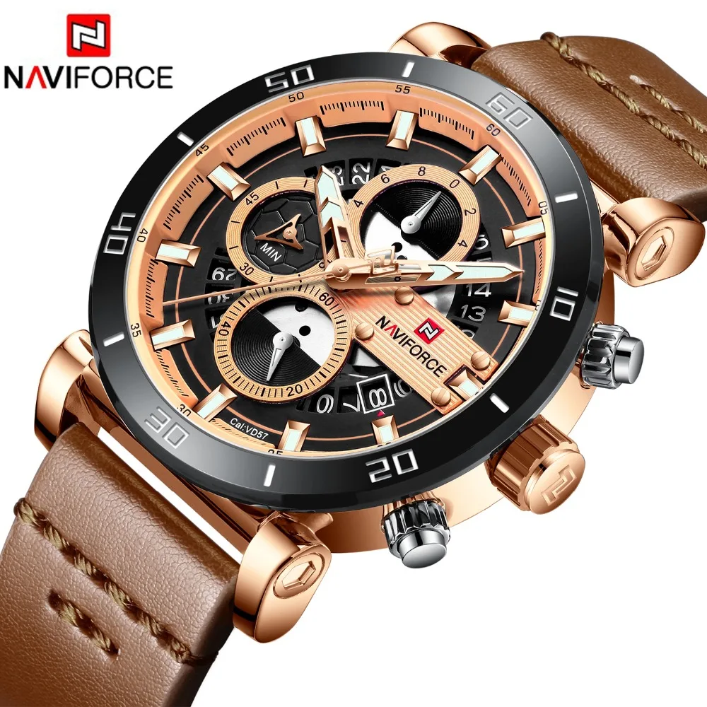 Часы NAVIFORCE мужские спортивные кварцевые водонепроницаемые|Спортивные часы| |