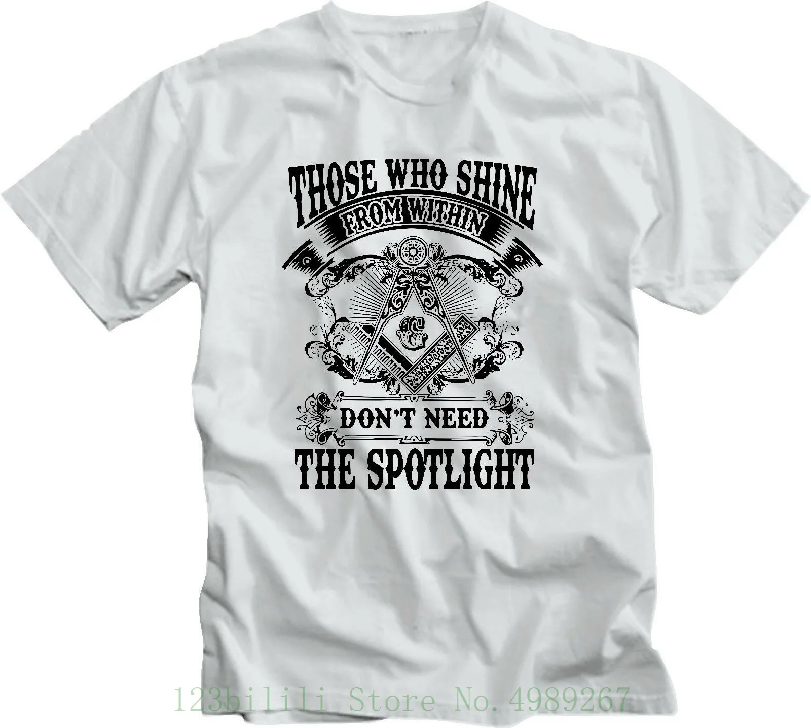 

Masonic Spotlight T Shirt Master Mason Shriner Scottish Rite F.&a.m. Mens 100% Cotton Short Sleeve Print