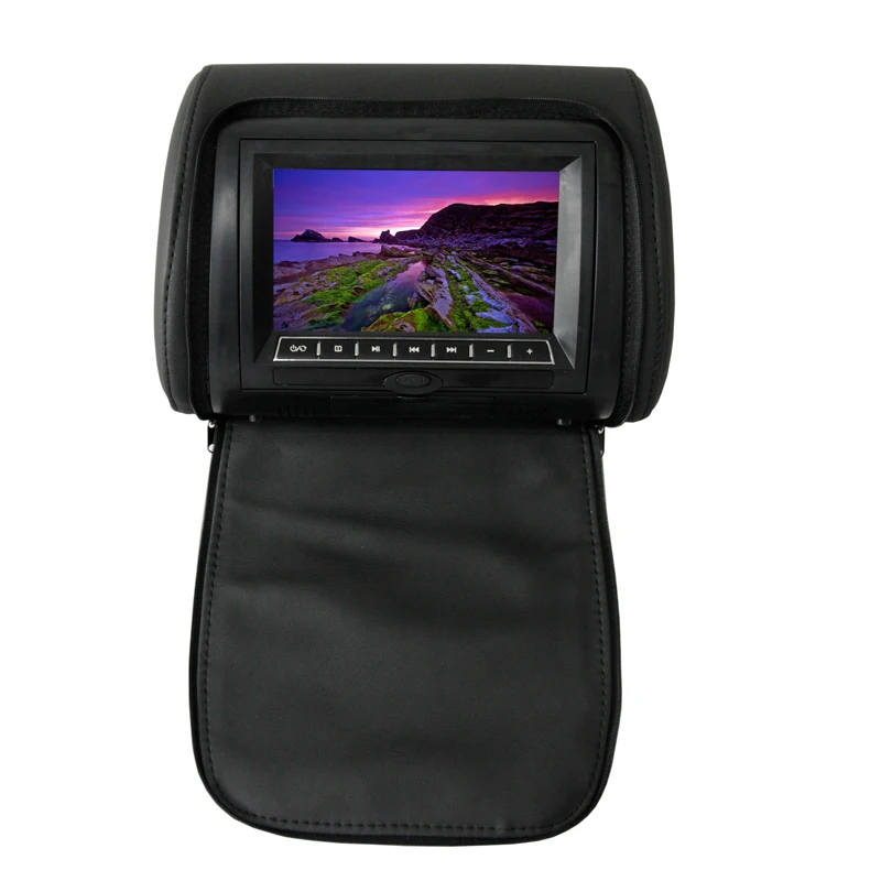 Caroad 2 шт. 9 дюймов подголовник автомобиля монитор MP5 dvd-плеер с застежкой-молнией на тонкопленочных транзисторах на тонкоплёночных транзисторах ЖК-дисплей Экран Поддержка ИК/FM/USB/SD/Динамик/игры