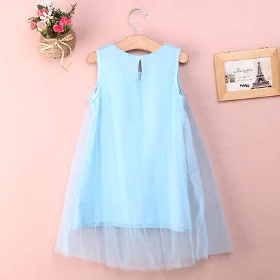 

Pageant Fairy Baby Girl Princess Party Dress Pearl Tulle Gown Dress Clothes kids dress 1-7Y 2017 Fashion