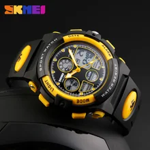 SKMEI Kids Sports Watches Children For Girls Boys Waterproof Military Dual Display Wristwatches LED Waterproof Watch 1163