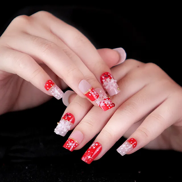 Diy Nail Salon Goods Shine Surface Clic 24 Pcs With Small Diamond Diy Nail Salon Goods Shine Surface Clic 24 Pcs With Small Diamond False Winter Snow
