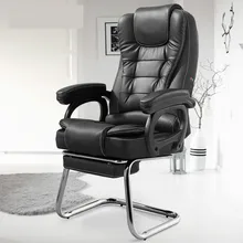 Компьютерный стул, домашний офисный стул из воловьей кожи, кожаный поворотный подъемный игровой стул, откидной стул Silla Oficina Cadeira Gamer Silla Gamer