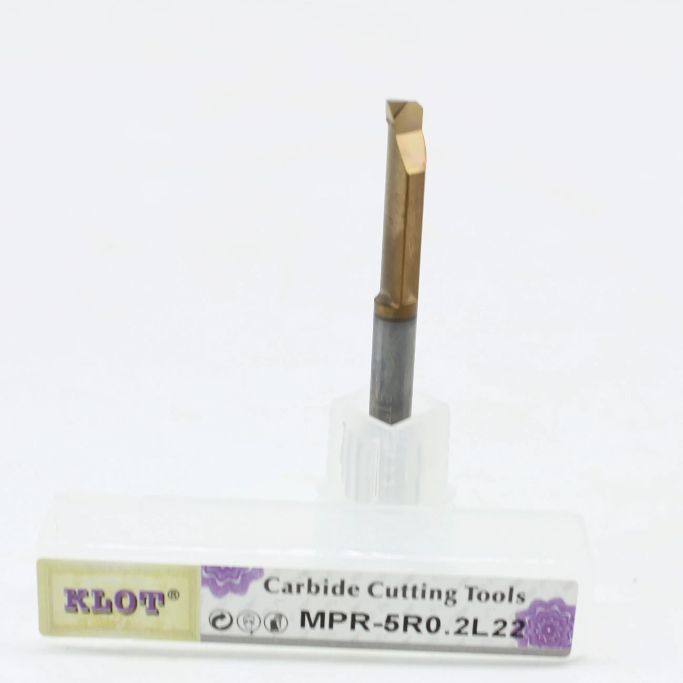 

KLOT Solid Carbide Profiling Boring Tool Coated MPR2R0.15L10 3R0.2L10/15 4R0.2L15 5R0.2L22 6R0.2L22 small hole tool small bore