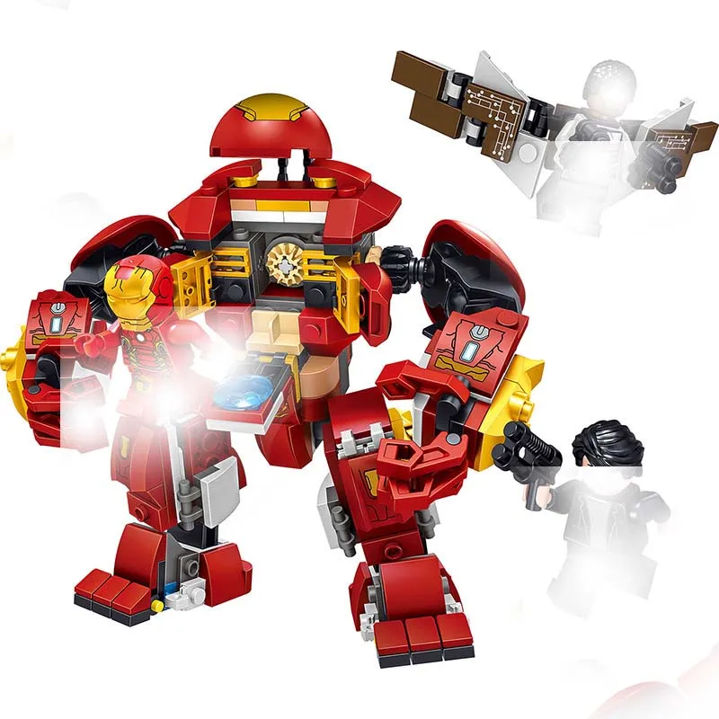 

Ironman Hulkbuster Smash-U Building Blocks Compatible legoings Iron Man 76104 Marvel Super Heroes Avengers Infinity War Toy