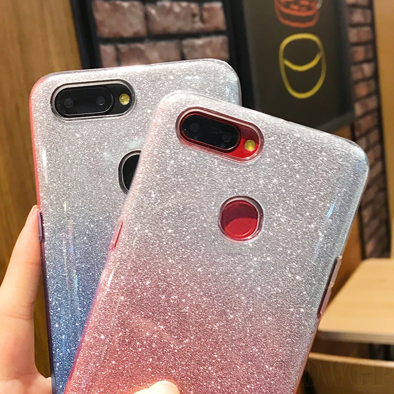 Новый блестящий чехол с градиентом для Huawei Y5 Y6 Prime Y7 Pro Y9 2018 2019 мягкий силиконовый P