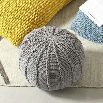 

Nordic lazy sofa simple bean bag hand-woven wool bean bag sofa bedroom creative single soft bag chair