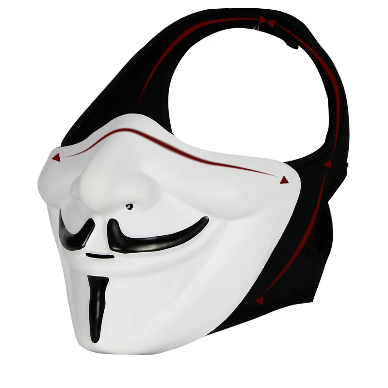 

motorcycle helmet v for vendetta mask Motorcycle Face Mask Balaclava Motorcycle Ski Snowmobile Cycling Full Face Mask Under H