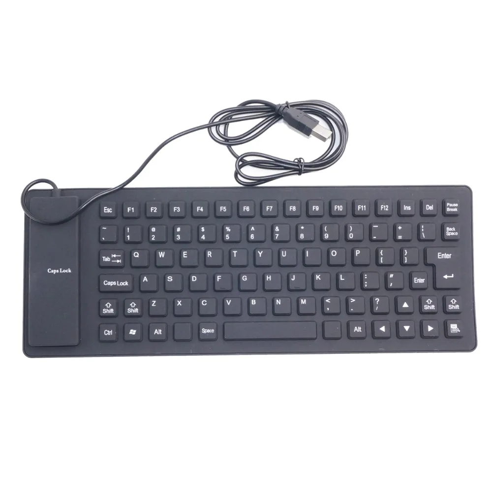 

85 key USB 2.0 Silicone Roll Up Foldable Computer Keyboard for PC