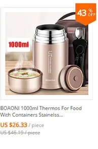 BOAONI, 750 мл, термоконтейнер для еды, герметичный, из нержавеющей стали, Bento box, детский контейнер для супа, портативный, для пикника, школьная коробка для еды