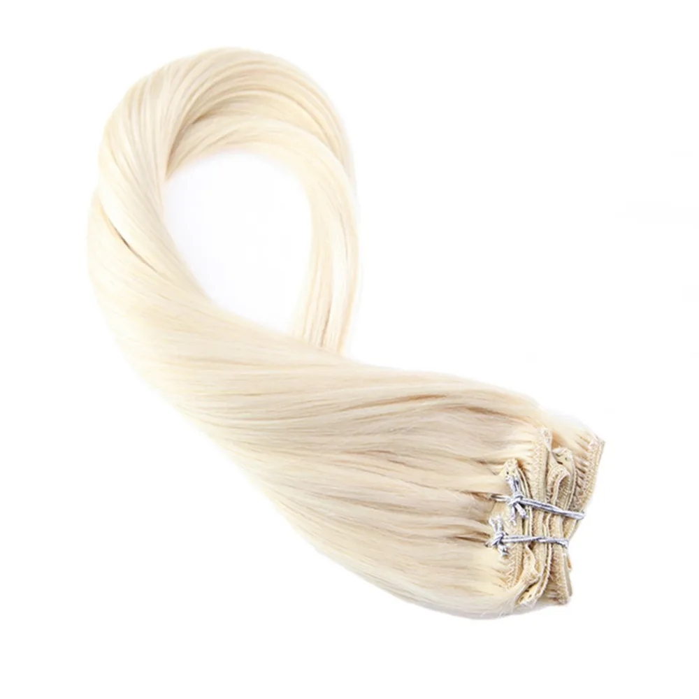 Moresoo, настоящие волосы remy для наращивания на заколках, человеческие волосы для наращивания, 7 штук/100 г, волосы для наращивания на заколках