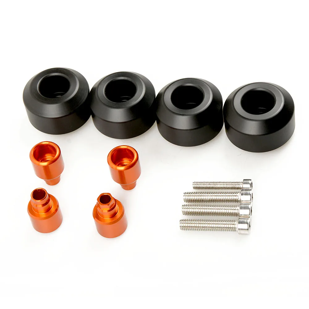 Сбой Pad Slider Frame ползунки для KTM DUKE125 200 DUKE390 сзади переднего колеса защиты ползунки рамка для duke 125 200 390 13-15