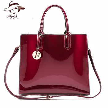

2020 Luxury Designer Patent Leather Women Tote Bag Fashion Handbag Famous Brand Ladies Lacquered Handbag Bag Female Shoulder Bag