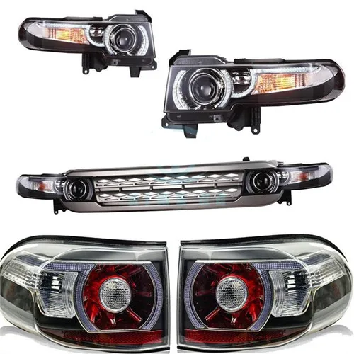 1 пара автомобильных фар HID ксеноновый проектор для Toyota FJ Cruiser 2007- светодиодный фонарь+ задние фары+ решетка FJ Cruiser - Цвет: Old Style