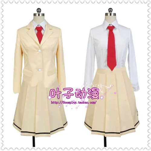 

Anime Watamote Kuroki Tomoko Cosplay Costume School Uniform Suit