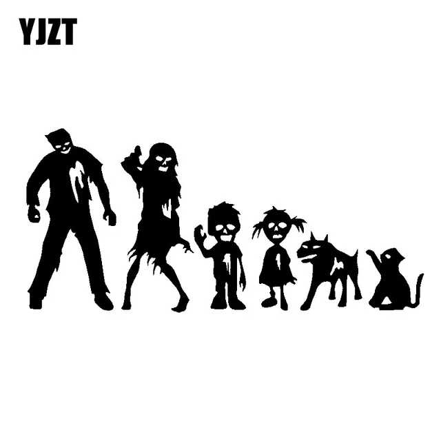 Yjzt Cm Zombie Stick Keluarga Lucu Decal Sticker Mobil Yjzt Cm Zombie Stick Keluarga Lucu Decal Sticker Mobil