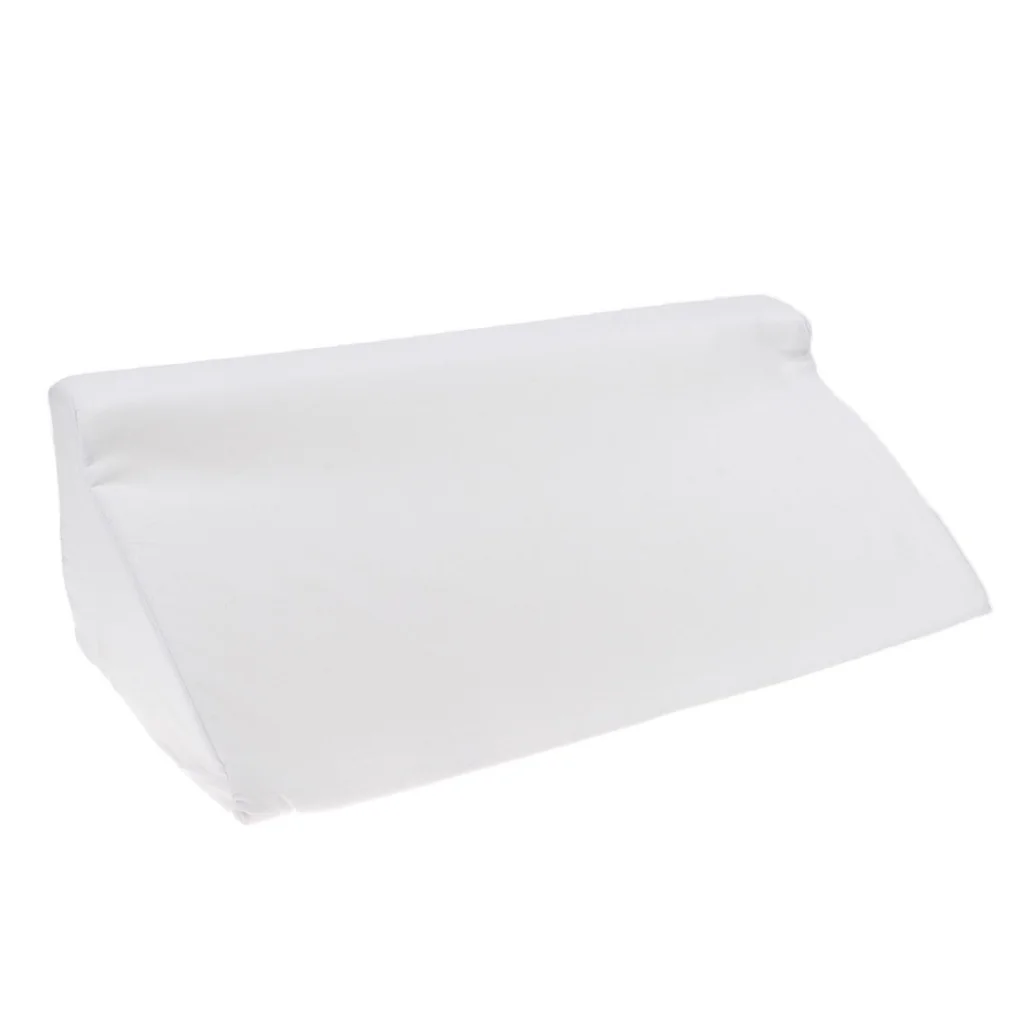 White Sponge Bed Wedge Pillow Back Leg Knee Rest Elevation Cushion Support Cover Pad for Patient