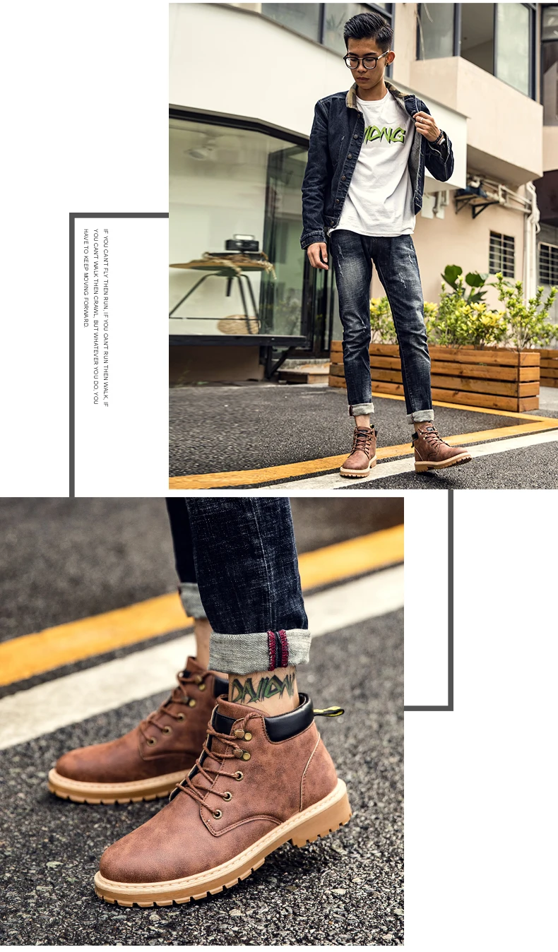 Masorini/мужские ботинки; кожаная повседневная обувь; Мужская модная обувь со шнуровкой; мужская обувь с высоким берцем; удобные мужские ботинки; уличная WW-832
