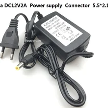 Система видеонаблюдения Система электроснабжения ЕС адаптер DC12V2A выход камера DVR видеонаблюдение NVR безопасность Светодиодная лента 5,5*2,1 мм